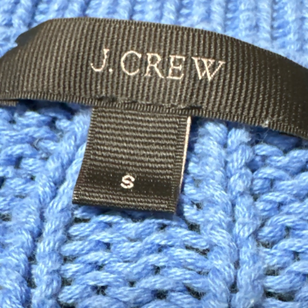 J Crew Women’s S Oversized Cable Knit Sweater Granny-core Collegiate Preppy cute - Picture 7 of 11